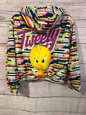 Women’s Members Only x Looney Tunes Tweety Windbreaker Jacket Multicolor Medium